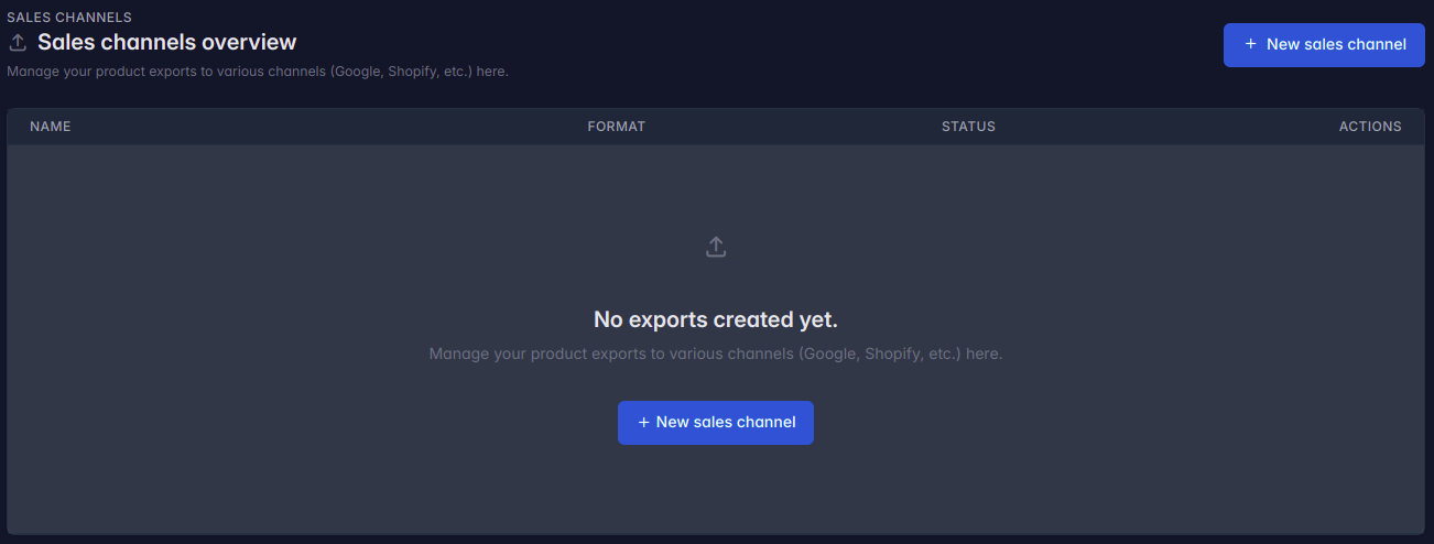 Shopify verkoop kanaal - exporteer Nielo data terug naar Shopiy